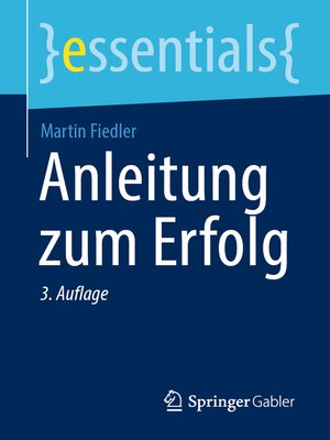 cover image of Anleitung zum Erfolg
